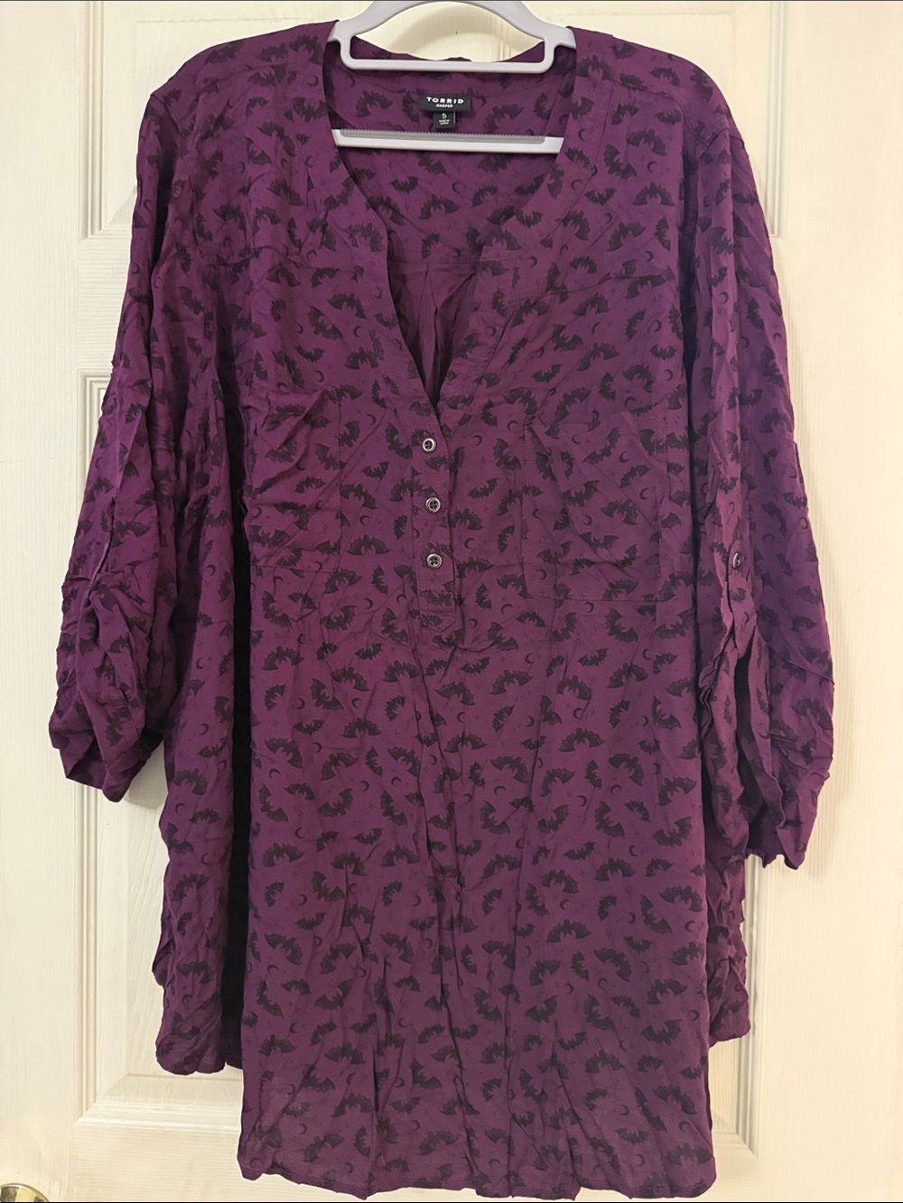 Torrid Harper soft lightweight Rayon Top Sz 5, 5X, 28
